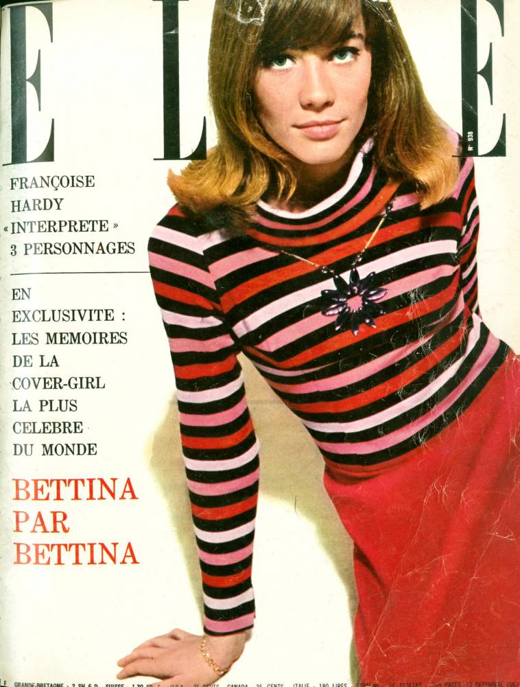 Françoise Hardy magazine cover Elle