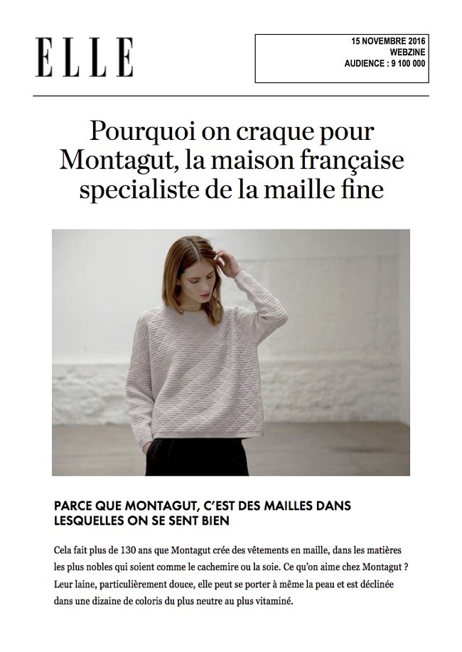Mise en avant sur Elle.fr